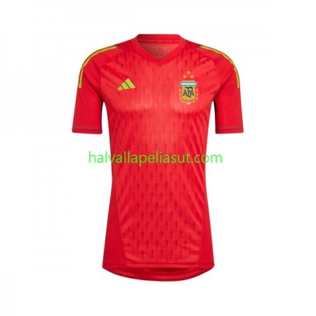 Jalkapallo Pelipaidat/Peliasut Argentiina Maalivahti Vieraspaita World Cup 2022 Lyhythihainen